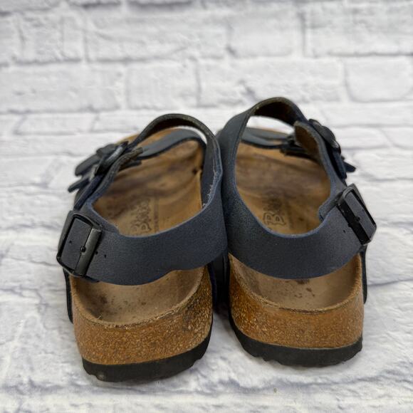 BIRKENSTOCK Birki’s Ellice 3 Strap Sandals Blue Size 40 70 260 L9 M7 - Picture 4 of 6
